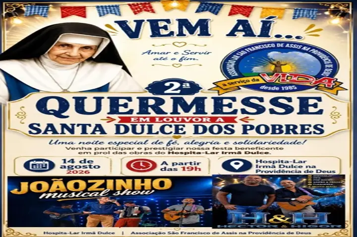2ª Quermesse em louvor a Santa Dulce dos pobres