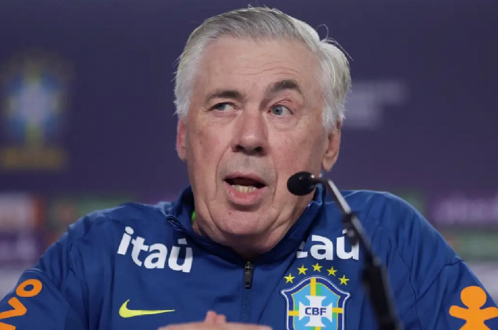 Ancelotti diz que deve escalar o Brasil com 4 atacantes na Copa