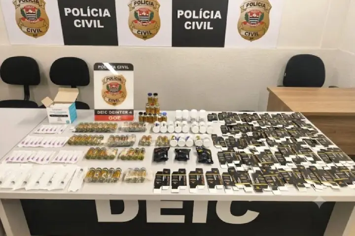 Bauru: homem é preso suspeito de vender hormônios e anabolizantes