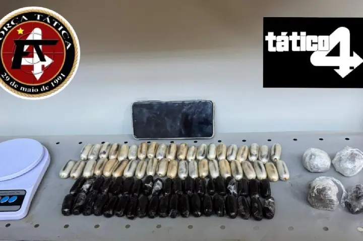 Bauru: PM prende estrangeiro que engoliu 1 kg de dry e comprador