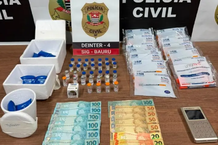 Bauru: polícia flagra venda de canetas emagrecedoras por delivery