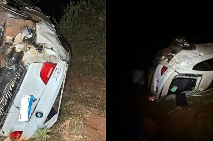 BMW cai em ribanceira e deixa cinco mortos em Minas Gerais