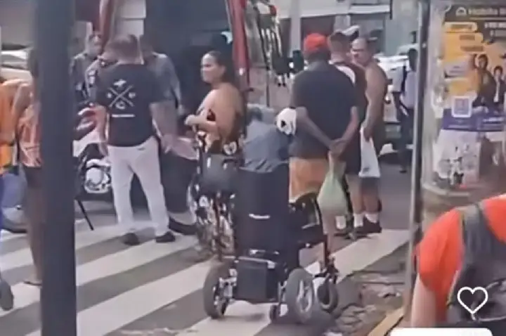 Cadeirante é atropelado no Centro de Bauru