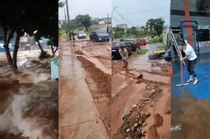 Chuva: Bauru tem caos no trânsito, alagamento e muita lama; VÍDEO