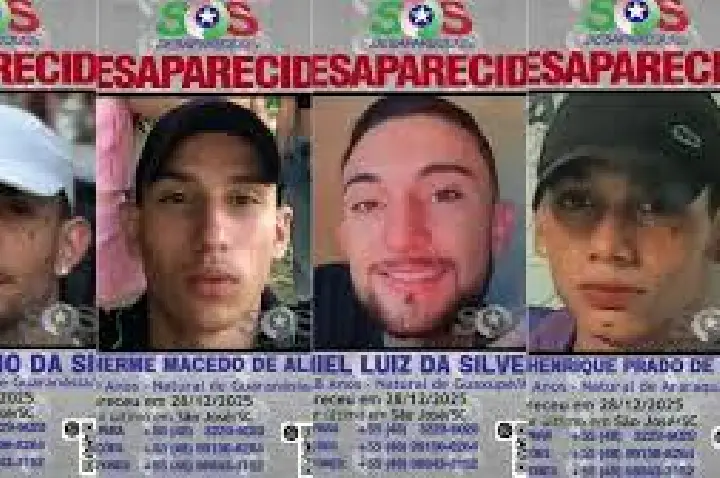Corpos encontrados em SC são de quatro jovens desaparecidos