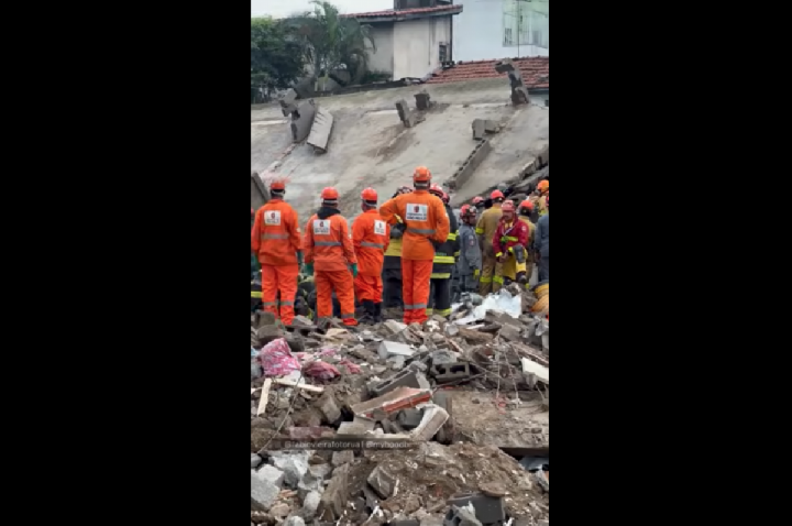 Criança é a 6ª morte em desabamento; sócio de construtora é preso