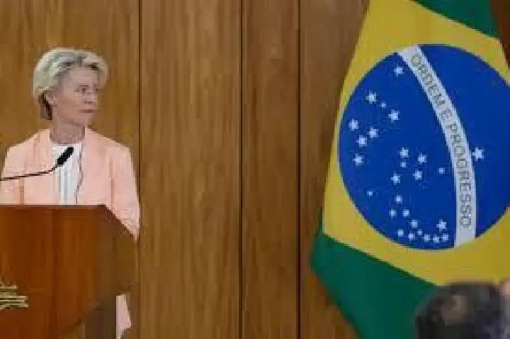 'Decisão histórica', diz Ursula sobre acordo UE-Mercosul