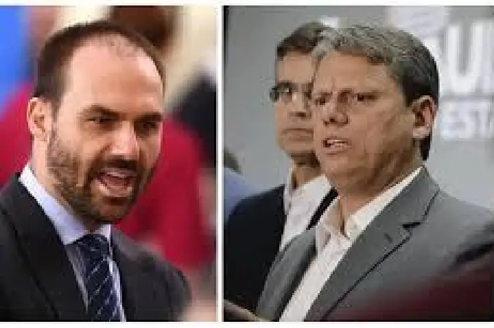 Eduardo Bolsonaro diz ter selado a paz com Tarcísio de Freitas