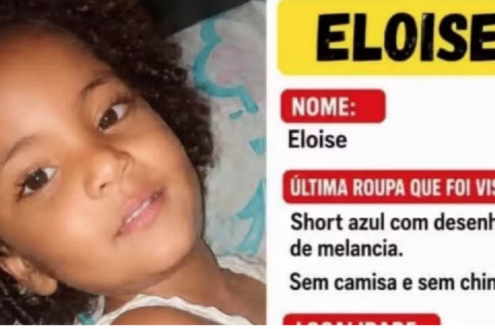 Eloíse, de 4 anos, é encontrada morta em piscina de vizinho