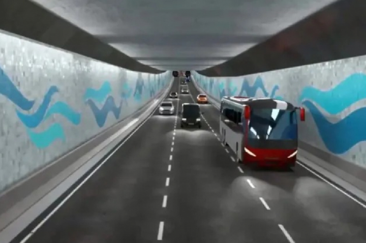 Em que fase está a obra do 1º túnel imerso do Brasil?