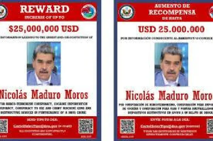 EUA oferecem R$140 milhões por informações para prender Maduro
