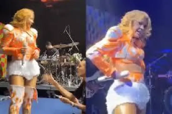 Fã assedia Joelma durante show e cantora reage: Absurdo!; VÍDEO