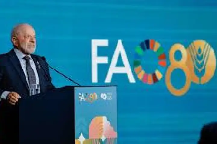 Fome é irmã da guerra, diz Lula no Fórum Mundial da Alimentação