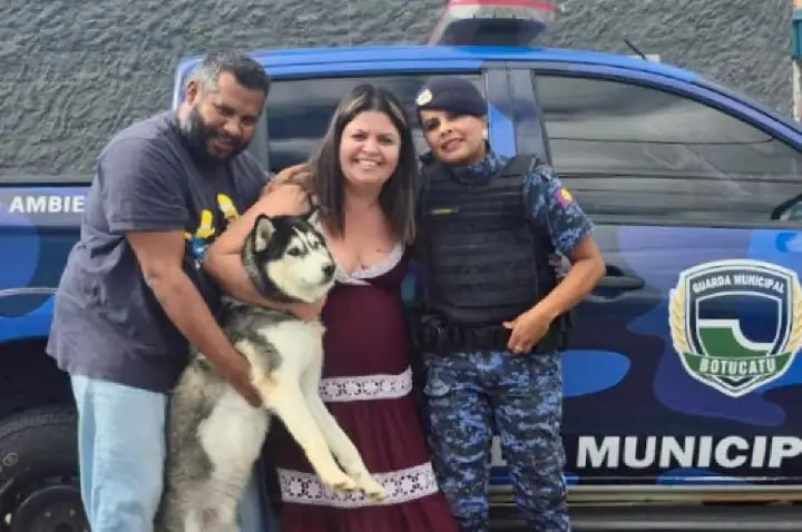 Guarda civil de folga localiza cão que estava sumido há dias