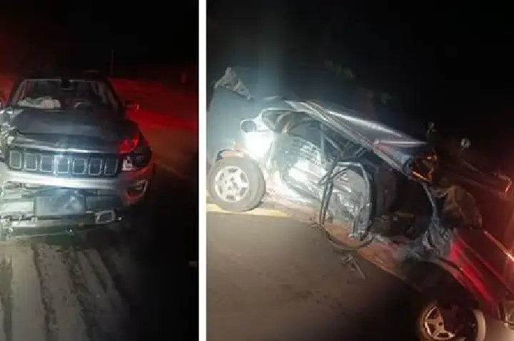 Homem de 60 anos morre em colisão entre carro e jeep na rodovia Assis Chateaubriand, em Braúna