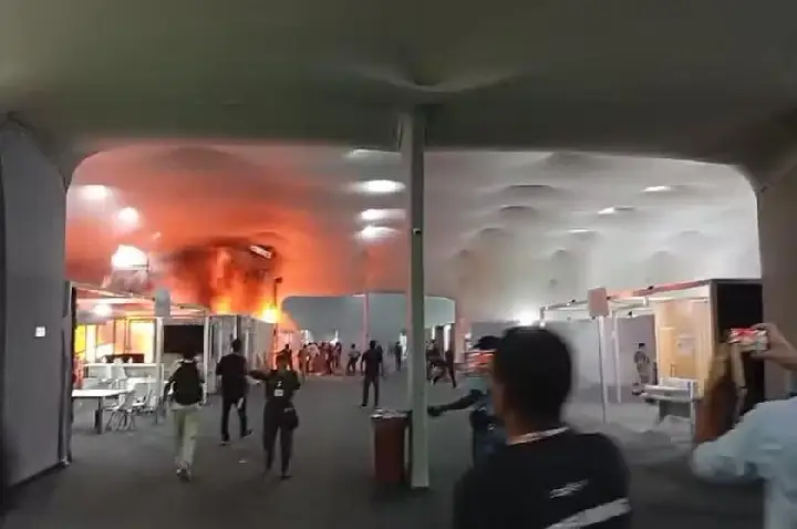 Incêndio atinge Pavilhão dos Países na COP30; organização diz que fogo foi controlado e não deixou feridos