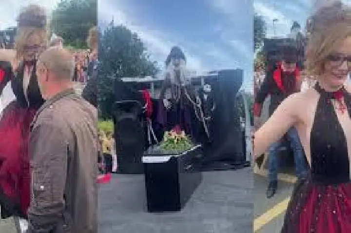 Jovem chega à formatura em caixão para denunciar bullying; VÍDEO