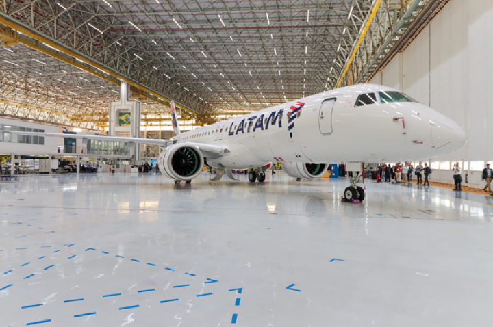 Latam revela 1º E195-E2 da Embraer de pacote de US$ 2,1 bilhões