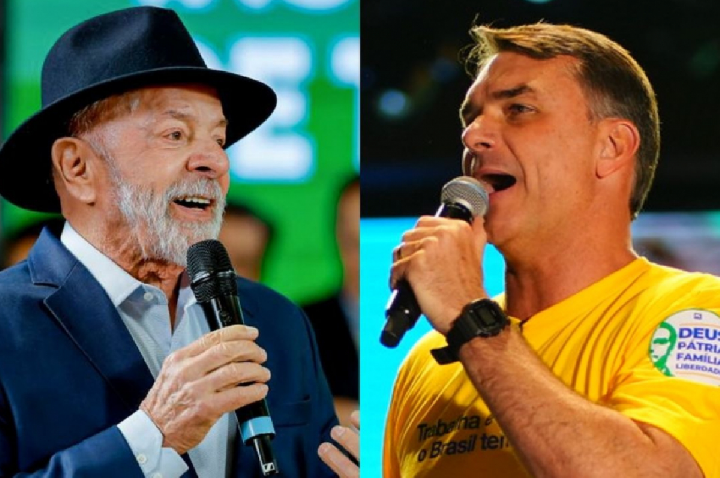 Lula e Flávio Bolsonaro empatam com 41% no 2º turno, diz Quaest