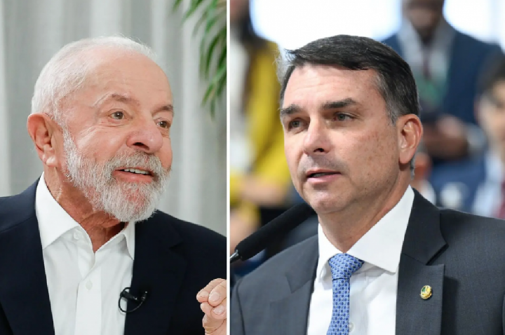 Lula lidera, mas tem empate técnico com Flávio no 1º e 2º turno