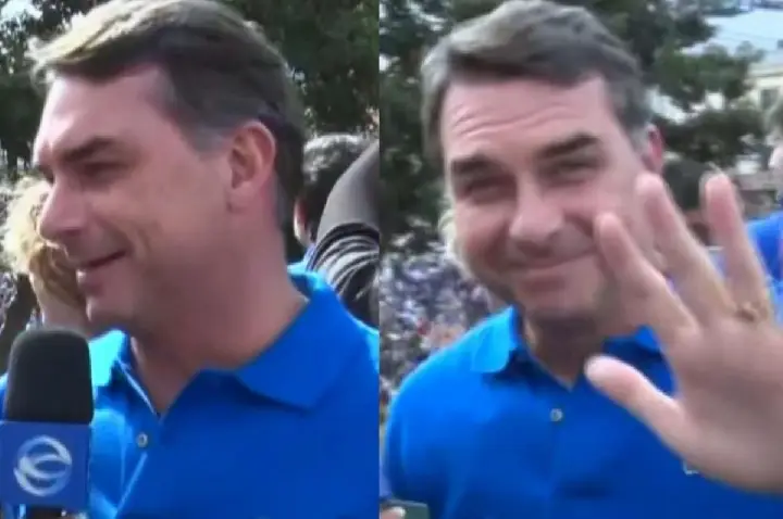 'Mal vai ser expulso do governo', diz Flávio na Marcha para Jesus