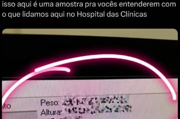 Médico expõe dados de prontuário e debocha de peso de paciente