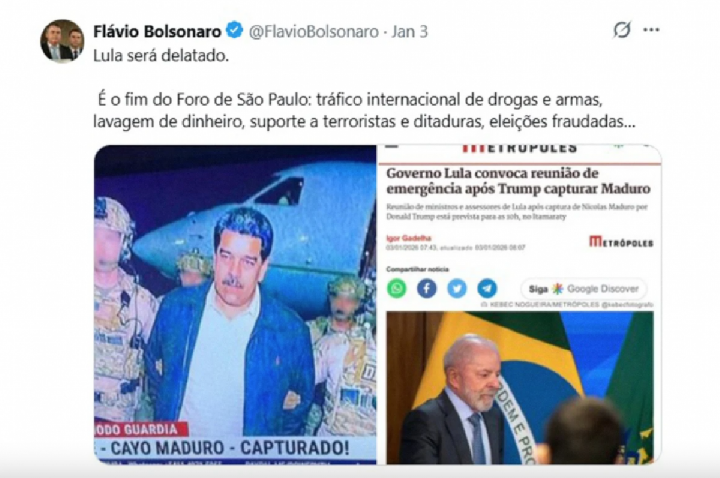 Moraes manda apurar se Flávio cometeu crime contra Lula