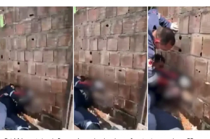 Morre recém-nascido resgatado entre muros de casas