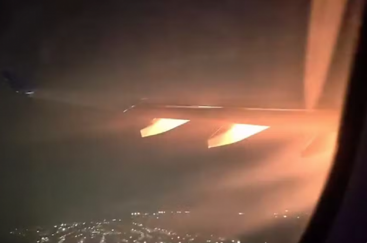 Motor explode após decolagem e avião retorna a Guarulhos; VÍDEO