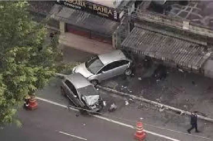 Motorista bêbada atropela 3 na frente de bar e mata 1; VÍDEO