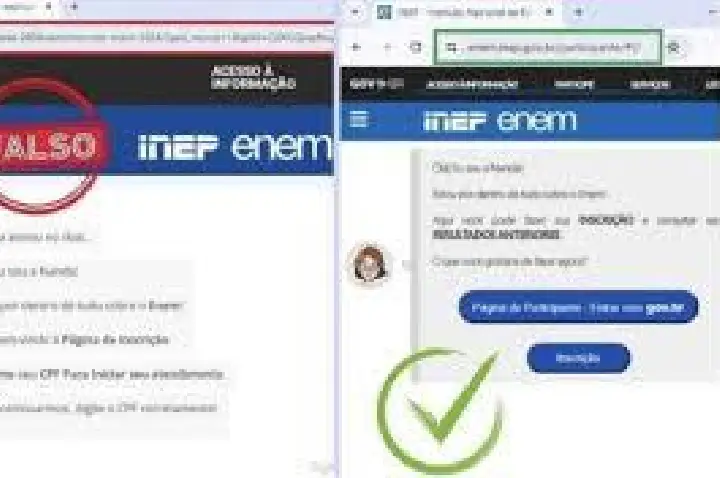 PF faz operação contra sites falsos de inscrição do Enem 2024