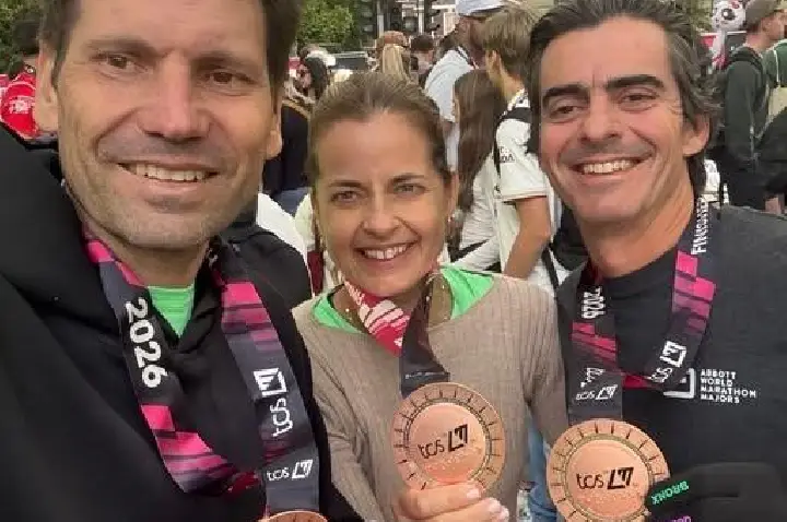 Pirajuienses Casseano e Alessandra Ortega participaram das maratonas de Boston e Londres