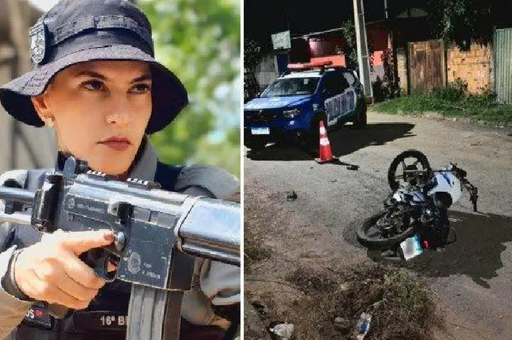 PM atropelada por motociclista durante abordagem recebe visita e conversa com a família