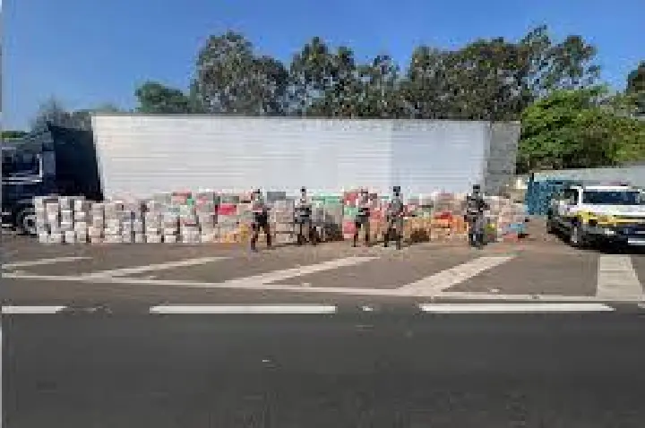 Polícia apreende quase 5 toneladas de maconha em caminhão