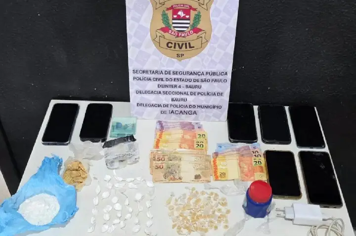 Polícia Civil faz prisões por tráfico em Iacanga, Barra e Pirajuí