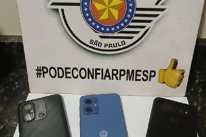 Polícia Militar prende homem por furto de celulares em Avaí. Aparelhos foram recuperados