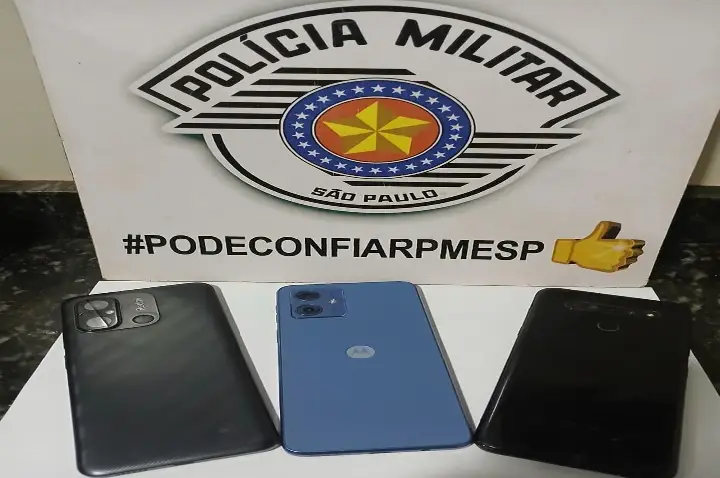 Polícia Militar prende homem por furto de celulares em Avaí. Aparelhos foram recuperados