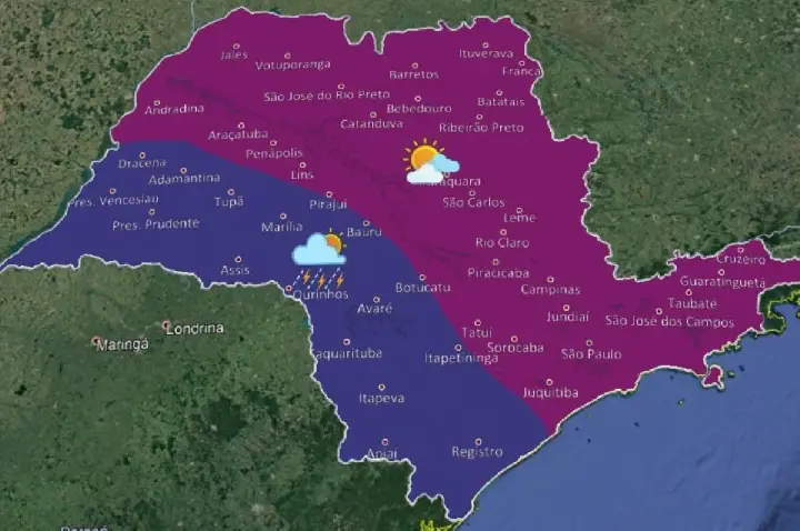 Região de Bauru terá nova frente fria no meio de semana; previsão