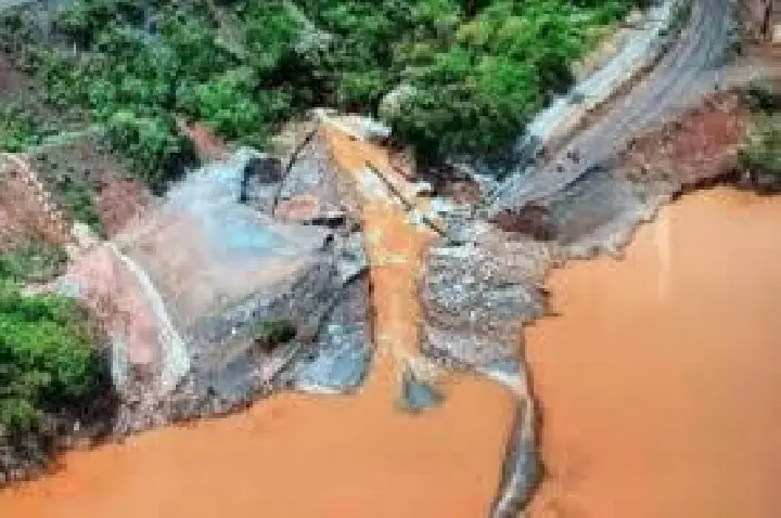 Reservatório da Vale transborda no 7º ano de Brumadinho