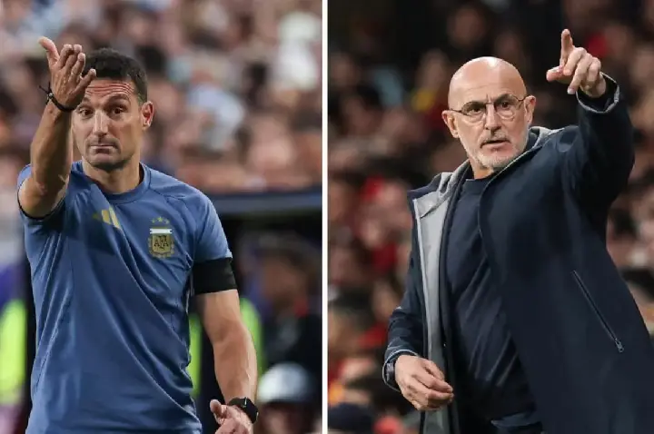 Scaloni reencontra professor-amigo De la Fuente após 'torcida'