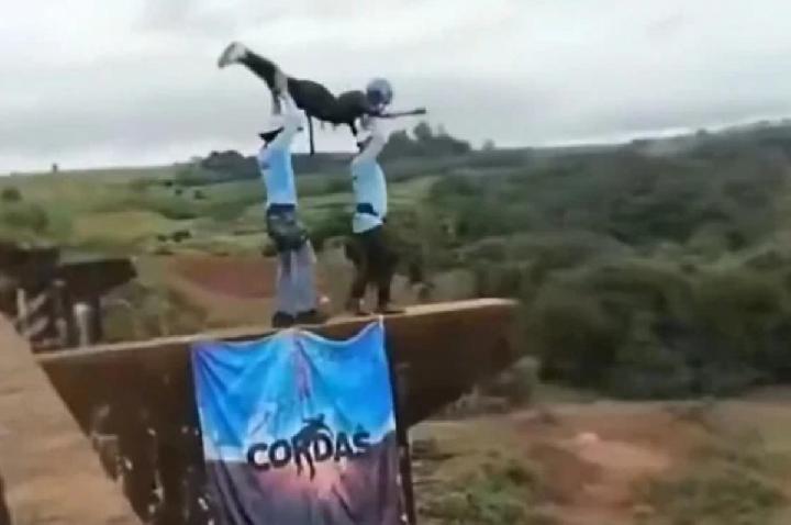 Só vimos depois que aconteceu, diz membro de grupo de salto