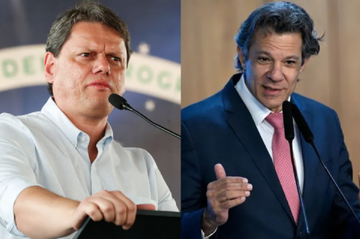 Tarcísio lidera com 40%; Haddad tem 27% das intenções de voto