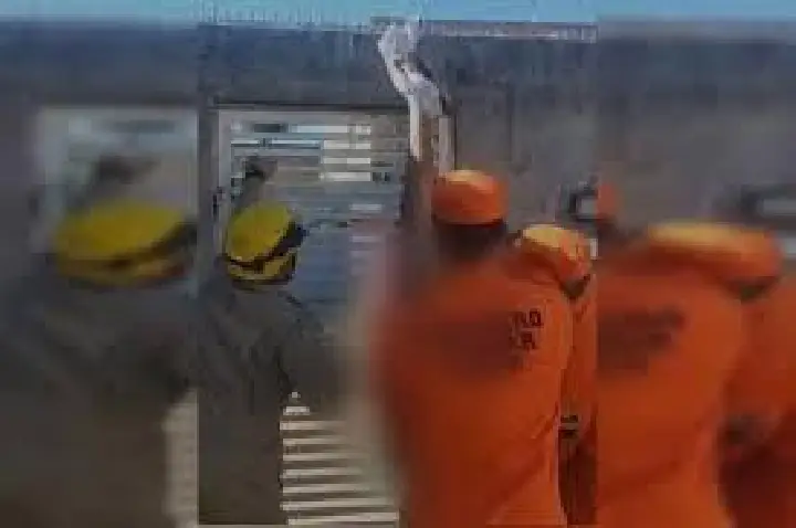 Tentou invadir condomínio, se enroscou no muro e ficou 'peladão'