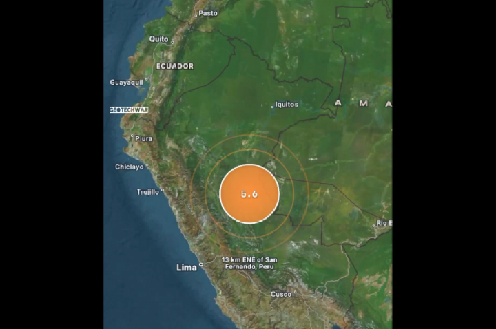 Terremoto de 5,6 atinge Peru perto da fronteira com Brasil; VÍDEO