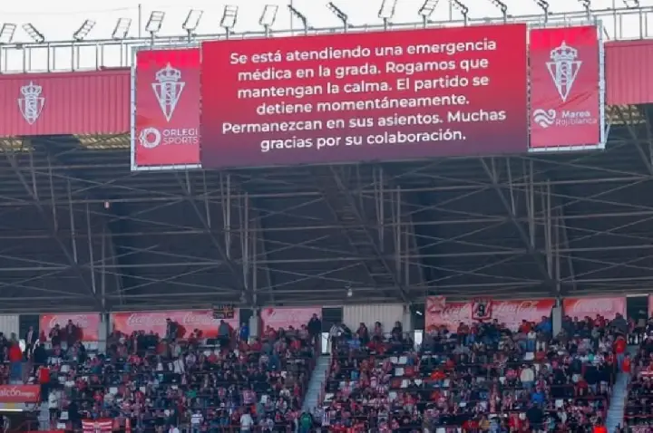 Torcedor morre na arquibancada, e jogo é suspenso na Espanha