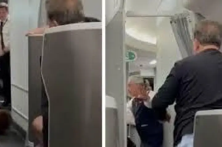 VÍDEO mostra brasileira expulsa da cabine de avião após invadi-la