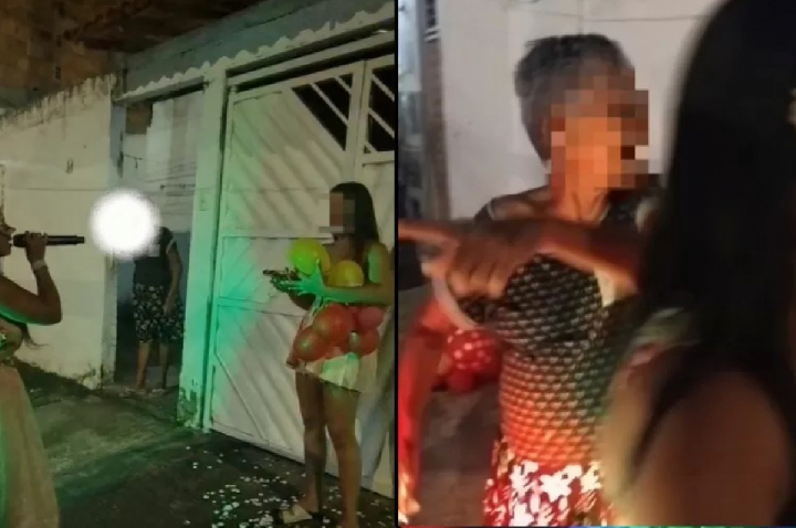 Vídeo mostra idosa interrompendo homenagem romântica