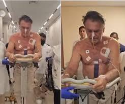 Bolsonaro aparece caminhando no hospital após 7ª cirurgia