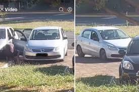 Homem é flagrado retirando pneu de carro ao lado do HE em Bauru