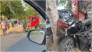 5 pessoas morrem em colisão frontal na BR-116, no Ceará